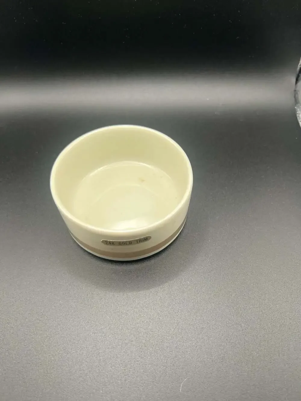 The Art of Chokin Himark 24k Gold Trim Porcelain Trinket Bowl